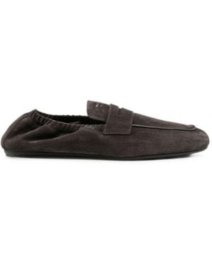 Prada Shuffle Leather Loafers - White