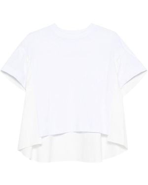 Sacai Cotton T-Shirt - White