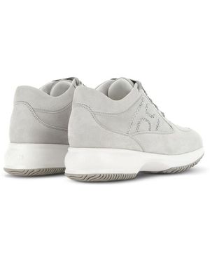 Hogan Suede Sneakers - White