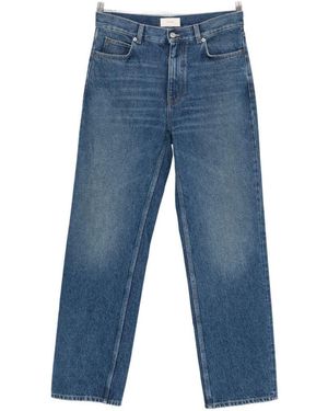 The Row Vanya Denim Cotton Jeans - Blue
