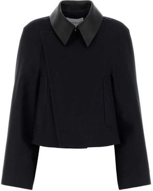 Givenchy Cotton And Wool Blend A-Line Jacket - Black