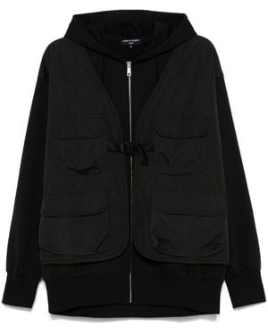 Comme des Garçons Jacket With Hood And Pockets - Black