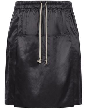 Moncler Nylon Midi Skirt - Black