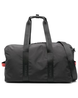 Ferrari Rubberised-logo Travel Bag - Black