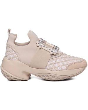Roger Vivier Viv Run Buckle Trainers - Pink