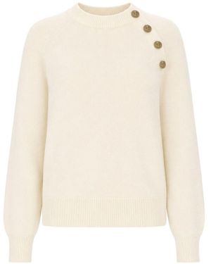 Balmain Maglione Girocollo - Bianco