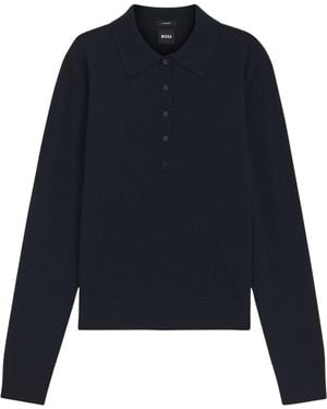 BOSS Maglione Polo - Blu
