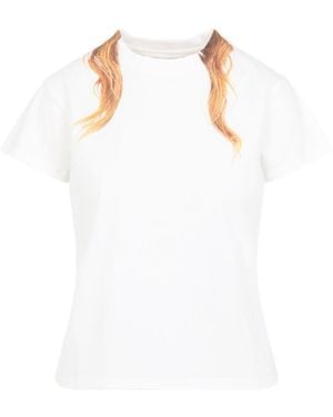 MM6 by Maison Margiela Cotton T-Shirt - White