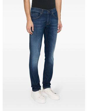 Dondup Jeans Con Logo- Uomo - Blu