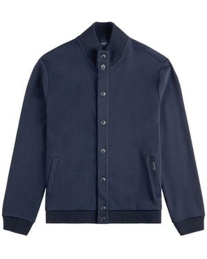 Fay High Collar Jacket - Blue