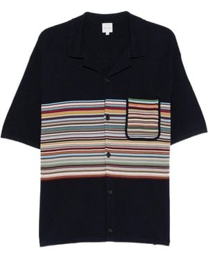 Paul Smith Signature Stripe Polo Shirt - Black