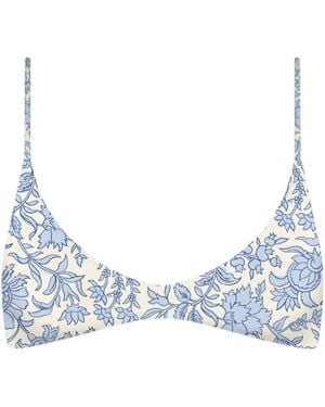 MC2 Saint Barth Paloma Bikini Top - Blue