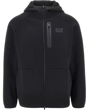 EA7 Logo Zipped Sweatshirt - Blue
