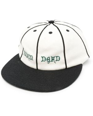 Brain Dead Flat Brim Hat - White