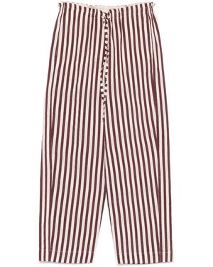 Alysi Pantalone Rigato - Rosso