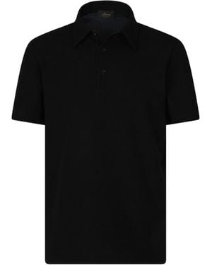 Brioni Cotton Polo Shirt - Black