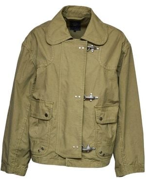 Fay 3 Ganci Bomber Jacket - Green