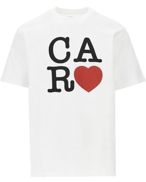 Carhartt Logo Cotton T-Shirt - White