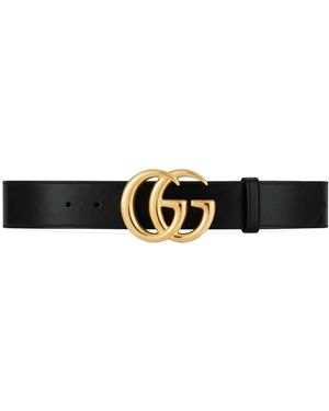 Gucci Gg Marmont Belt - White
