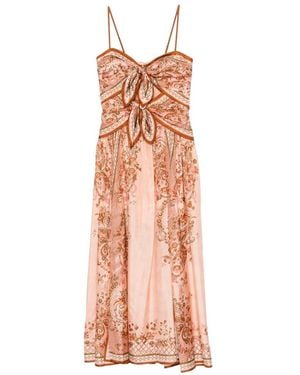 Zimmermann Aster Silk Long Dress - Pink