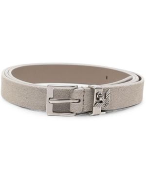 Emporio Armani Leather Belt - Grey