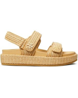 Tory Burch Kira Sport Slingback Sandals - Metallic