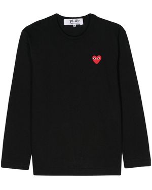 COMME DES GARÇONS PLAY Cotton T-Shirt - Black