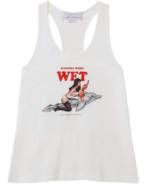 Stella McCartney Jeff Koons Cotton Tank Top - White