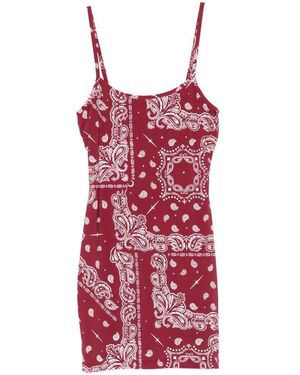 VENUJA Printed Mini Dress - Red