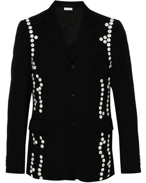 Comme des Garçons Blazer With Decorative Buttons - Black