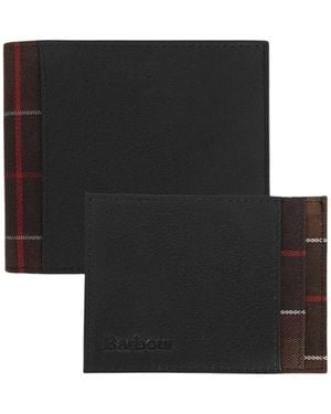 Barbour Leather Wallet And Card Holder - Black
