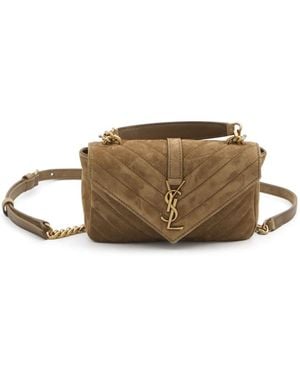 Saint Laurent Mini Borsa College - Marrone