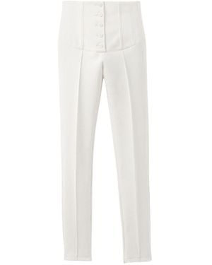 Jacquemus Le Pantalon Arlesien Wool Blend Trousers - White