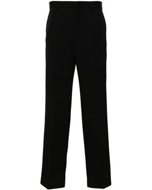 Gucci Logo-Embroidered Trousers - Black