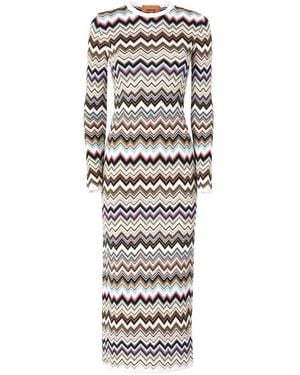 Missoni Zig Zag Motif Long Dress - White