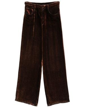 Pierre Louis Mascia Velvet Wide-Leg Trousers - White