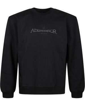 Adererror Crewneck Sweatshirt With Logo - Black