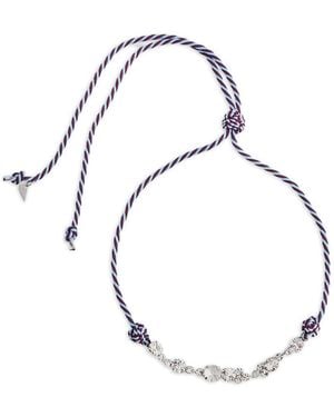 forte_forte Crystal Braided Necklace - Metallic