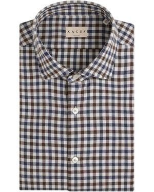 Xacus Camicia Con Colletto Small Cutaway - Marrone