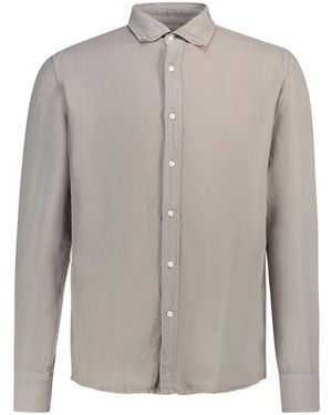 Deperlu Linen And Cotton Blend Shirt - Blue