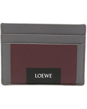 Loewe Leather Credit Card Case - Purple