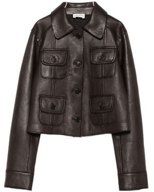 P.A.R.O.S.H. Leather Jacket - Black