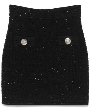 Balmain Viscose Blend Skirts - Black