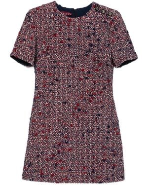 Gucci Bouclé Wool Short Dress - Purple