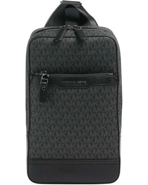 Michael Kors Hudson Logo Crossbody Bag - Black