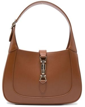 Gucci Jackie 1961 Medium Leather Shoulder Bag - Brown