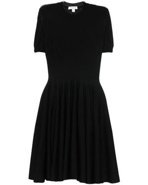 Alaïa Wool Skater Dress - Black