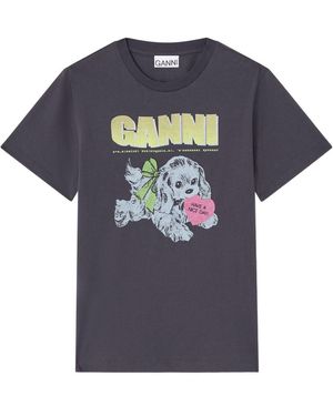 Ganni T-Shirt - Blue