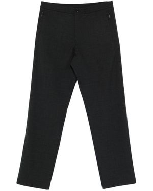 Emporio Armani Wool Blend Trousers - Black