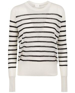 C.t. Plage Wool Striped Jumper - White